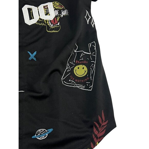 Rue21 Los Angeles Graphic Baseball Jersey Button-Up S Short Sleeves Athleisure - Picture 10 of 16